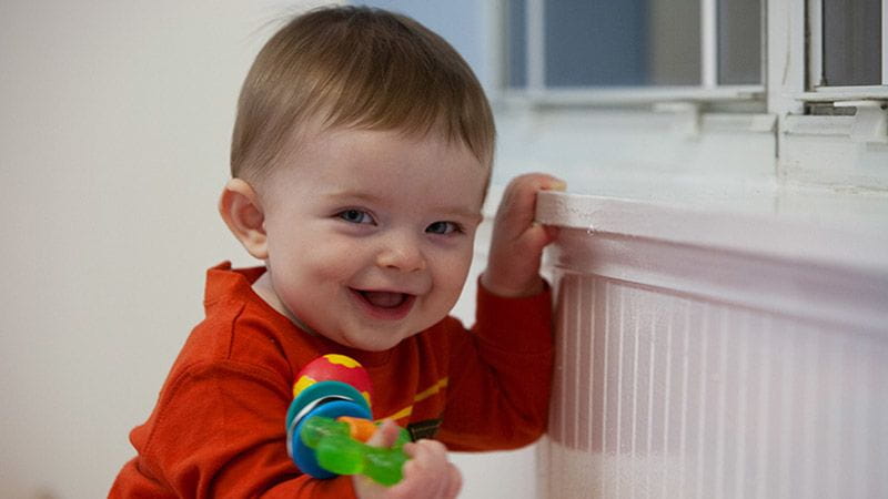 toddler at montessori preschool